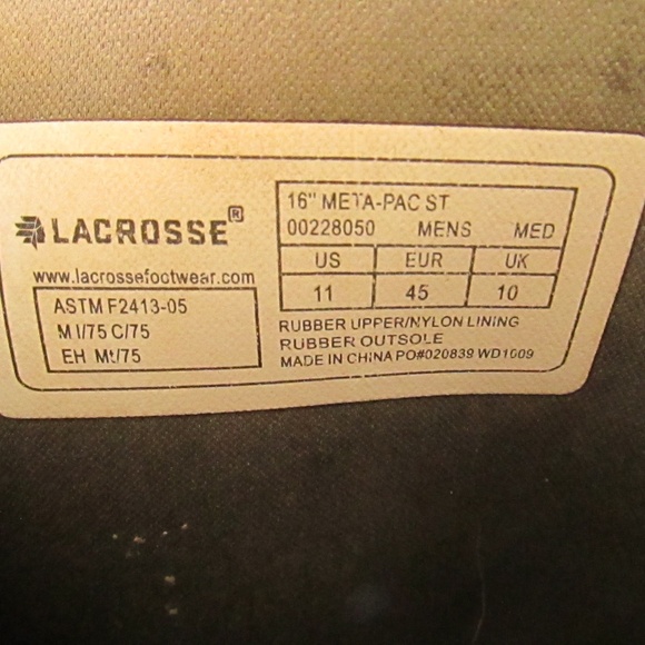Lacrosse 16” Meta- Pac Rubber Boots main image 10